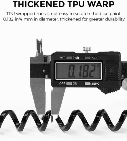 ROCKBROS Motorcycle Helmet Lock, Lightweight Bike Helmet Lock, Resettable Motorcycle Locks Anti Theft, 47.2 inch/121 cm Universal Locks for Helmets, Bicycle, Luggage in Saudi Arabia