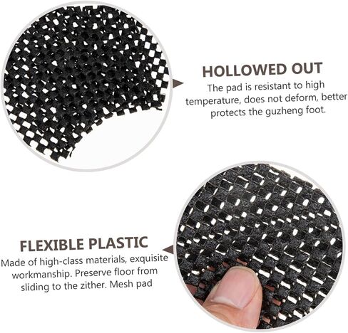 4pcs Guzheng Floor Mats Non-Slip Guqin Foot Pads Heavy Duty Guzheng Damping Mat in Saudi Arabia