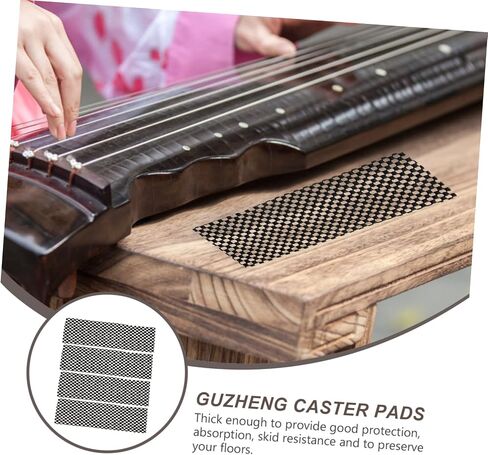 4pcs Guzheng Floor Mats Non-Slip Guqin Foot Pads Heavy Duty Guzheng Damping Mat in Saudi Arabia