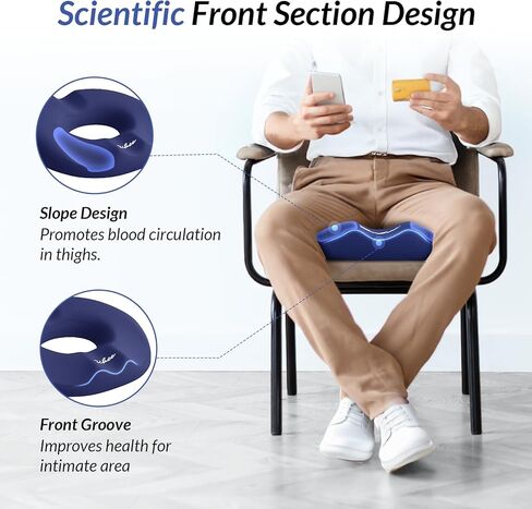 وسادة دونات على شكل حرف U مزدوج على شكل حرف U لآلام عظام الذنب ، وسادة البواسير للجلوس مع ثقب الضغط على ثقب وتصميم منحدر ، وسادة مقعد دونات لوجيزي ، ما بعد الولادة وما بعد الجراحة. in Kuwait