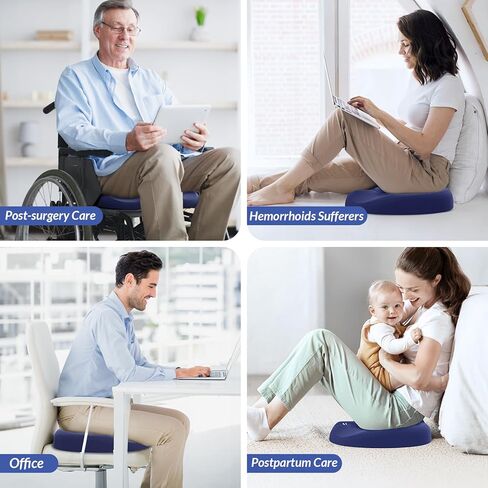 وسادة دونات على شكل حرف U مزدوج على شكل حرف U لآلام عظام الذنب ، وسادة البواسير للجلوس مع ثقب الضغط على ثقب وتصميم منحدر ، وسادة مقعد دونات لوجيزي ، ما بعد الولادة وما بعد الجراحة. in Kuwait