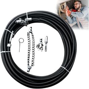 Flex-Shaft Sewer Descaling Chain, 2025 Multi-Purpose PVC Pipe Maintenance Tool, Push-Type Rotary Cable Sewer Dredge, Oil Pollution in Pipeline Blocks Drilling Tool for 16mm Spring in Saudi Arabia