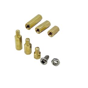 M2 M2.5 M3 M4 Hex Brass application PCB Motherboard Spacer Nut Kit Thread kit دعم عمود عمود لجهاز كمبيوتر لوحة دائرة ثنائي الفينيل متعدد الكلور (M3 Male (210pcs)) in Saudi Arabia