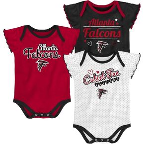 Outerstuff NFL Teams Newborn Baby and Infant Girls Short Sleeve Bodysuit 3-Pack (0m-18m) in Kuwait