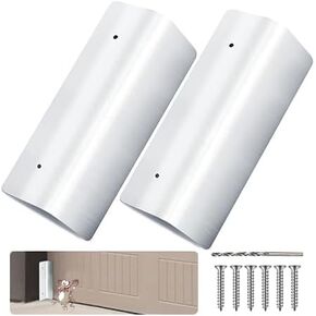 2 PCS DARAGE DOOR MOUSE GUARD - GARAGE DOOR SEAL SEAL SEAL مقاوم للصدأ - كتل التثبيت لمرة واحدة الفئران/الثعابين/الأوراق/الرطوبة - الخدمة الثقيلة للاستخدام السكني والتجاري in Kuwait