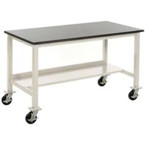 72 x 36 in. Mobile Phenolic Resin Safety Edge Lab Bench - Tan in Saudi Arabia