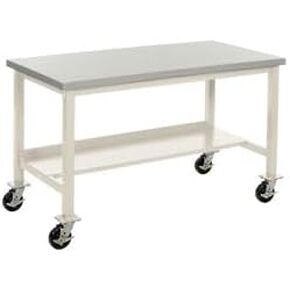 Mobile Plastic Laminate Square Edge Lab Bench - Tan - 72 x 30 in. in Kuwait