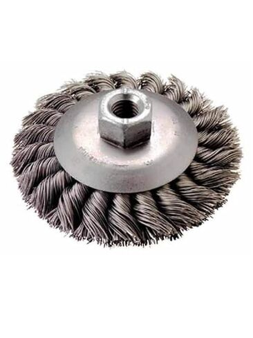 4 في. فرشاة سلك عقدة شطبة-استبدال الصلب الكربوني متوافق مع 48-52-1305 ، يناسب مطاحن الزاوية in Kuwait