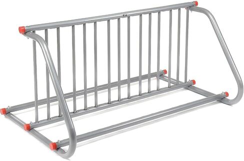 Global Industrial 61-5/8"L Single-Sided Grid Bike Rack, 5-Bike Capacity, Powder Coated Steel, Gray, Commercial Bike Rack for Stores, Parks, Schools and More in Saudi Arabia