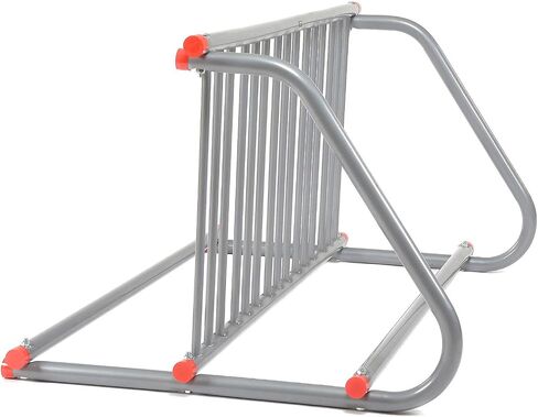Global Industrial 61-5/8"L Single-Sided Grid Bike Rack, 5-Bike Capacity, Powder Coated Steel, Gray, Commercial Bike Rack for Stores, Parks, Schools and More in Saudi Arabia