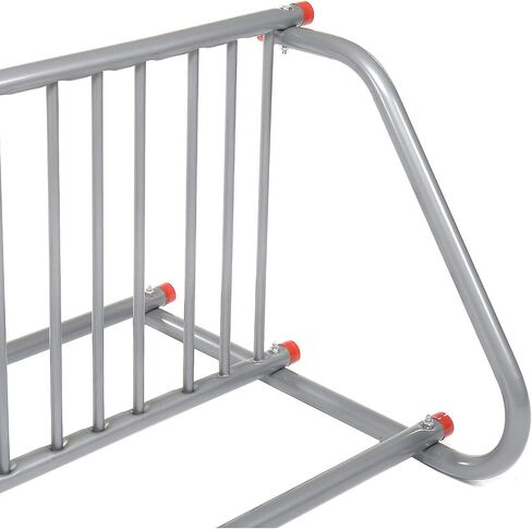 Global Industrial 61-5/8"L Single-Sided Grid Bike Rack, 5-Bike Capacity, Powder Coated Steel, Gray, Commercial Bike Rack for Stores, Parks, Schools and More in Saudi Arabia