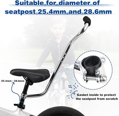 ZUKKA Kids Bike Training Push Handle Safety Trainer Handle Balance Push Bar Kids Bike Learning Handle Push Bar لدراجات الأطفال in Saudi Arabia