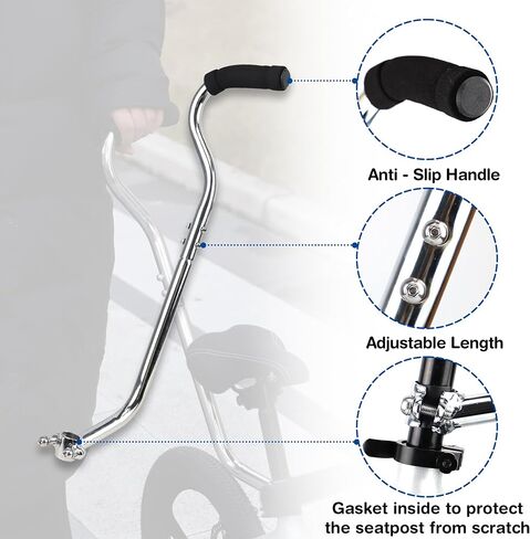 ZUKKA Kids Bike Training Push Handle Safety Trainer Handle Balance Push Bar Kids Bike Learning Handle Push Bar لدراجات الأطفال in Saudi Arabia