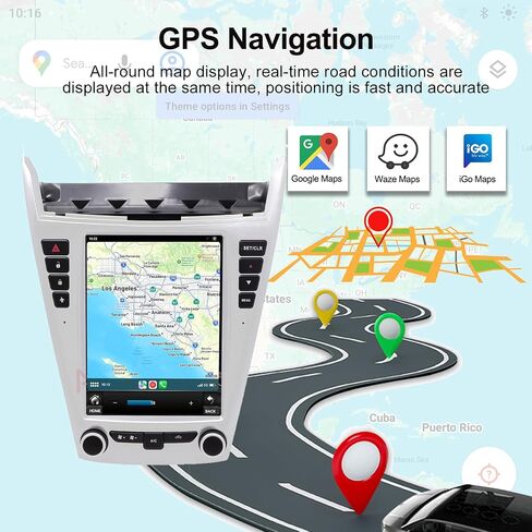 9.7 Inch Android 12.0 Car Stereo GPS Navigation for Chevrolet Equinox 2010-2016 High Version Without Lock, 4+64G in Kuwait