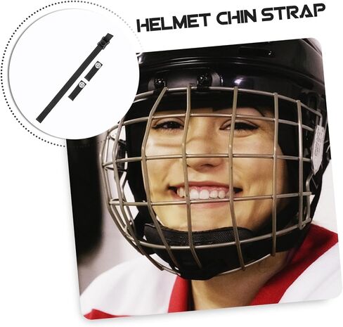 Generic Replacement Hockey Helmet Chin Strap Polyester Sports Chin Strap for Ice Hockey Baseball Helmets Easy to Install Non Deforming Design Long Short in Saudi Arabia