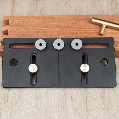 Allsome Woodworker Hand Hole Adjustment Punch Locator Aluminum Alloy Auxiliary Handle Locator Perforating Woodworking Furniture in Saudi Arabia