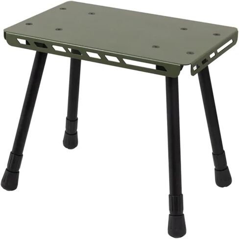 2 in 1 Camping Aluminum Alloys Folding Small Chair Folding Table Stool Outdoor Practical Small Table for Camping Picnics(Green) in Saudi Arabia