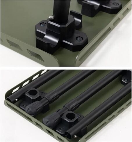 2 in 1 Camping Aluminum Alloys Folding Small Chair Folding Table Stool Outdoor Practical Small Table for Camping Picnics(Green) in Saudi Arabia