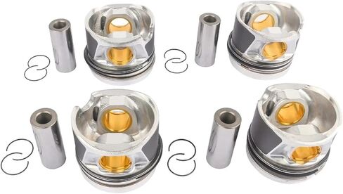 Pistons + Rings Set for Jetta Golf Passat لـ Audi A3 2.0 TDI CJAA 03L107065M 028PI00129000 in Saudi Arabia