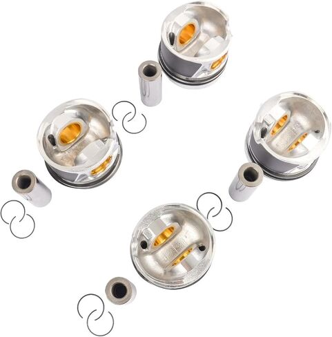 Pistons + Rings Set for Jetta Golf Passat لـ Audi A3 2.0 TDI CJAA 03L107065M 028PI00129000 in Saudi Arabia