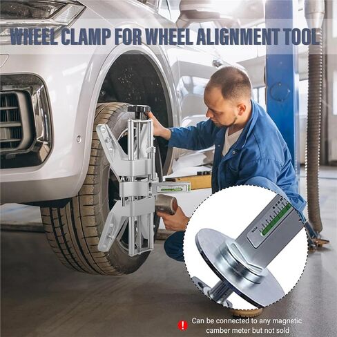 أداة محاذاة عجلة السيارة ، محول مشبك العجلات لمقاييس CAMBER و CASTER دقيقة ، يناسب 11-25 بوصة لحافات المركبات in Saudi Arabia