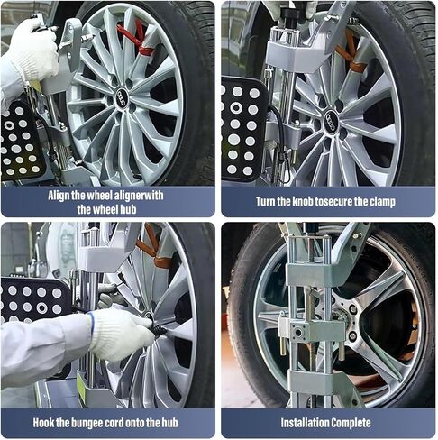 أداة محاذاة عجلة السيارة ، محول مشبك العجلات لمقاييس CAMBER و CASTER دقيقة ، يناسب 11-25 بوصة لحافات المركبات in Saudi Arabia