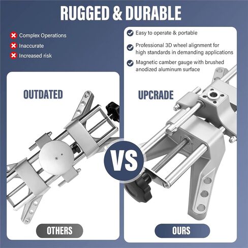 أداة محاذاة عجلة السيارة ، محول مشبك العجلات لمقاييس CAMBER و CASTER دقيقة ، يناسب 11-25 بوصة لحافات المركبات in Saudi Arabia