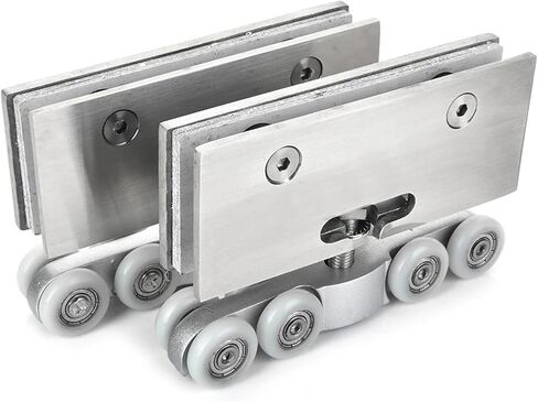 KAK Stainless Steel Glass Hanging Wheels 100KG Glass Sliding Door Rollers Bedroom Meeting Room Wardrobe Door Roller Wheels in Saudi Arabia