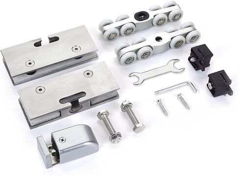 KAK Stainless Steel Glass Hanging Wheels 100KG Glass Sliding Door Rollers Bedroom Meeting Room Wardrobe Door Roller Wheels in Saudi Arabia