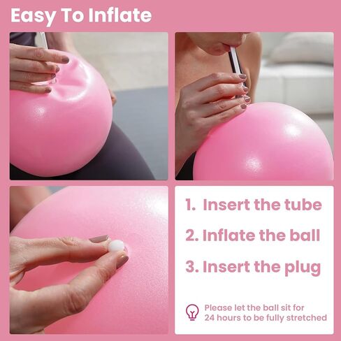 ملحقات لوحات بيلاتيس مع نطاقات المقاومة ، مجموعات بيلاتيس ، مجموعة بيلاتيس بولاتيس مصلحة مجموعة 5 في 1Multifunctional Pilates Essentials Kit للنساء (الوردي) in Kuwait