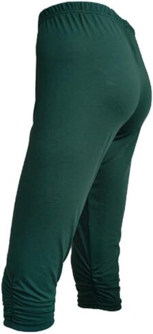 Capris Leggings for Women Knee Length Stretch Yoga Capris High Waisted Tummy Control No See-Thru Tights Lounge Pants in Kuwait