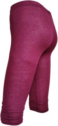 Capris Leggings for Women Knee Length Stretch Yoga Capris High Waisted Tummy Control No See-Thru Tights Lounge Pants in Kuwait