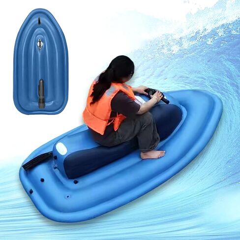 Summer Jet Ski w/Underwater Scooter (Optional),10000mAh Battery,130Min Runtime,10-Speed (3-7km/h),Dual-Fin Inflatable Boat for Water Sports (Withthruster) in Saudi Arabia