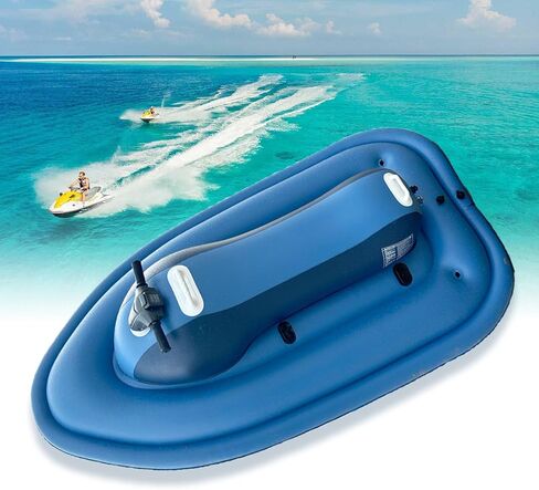 Electric Jet Boat with Dual Safety Fins & Optional Scooter - 3-7Km/h Speed, 130Min Runtime, 3.5H Quick Charge, 40M Depth Rating for Snorkeling (Onlyboat) in Saudi Arabia
