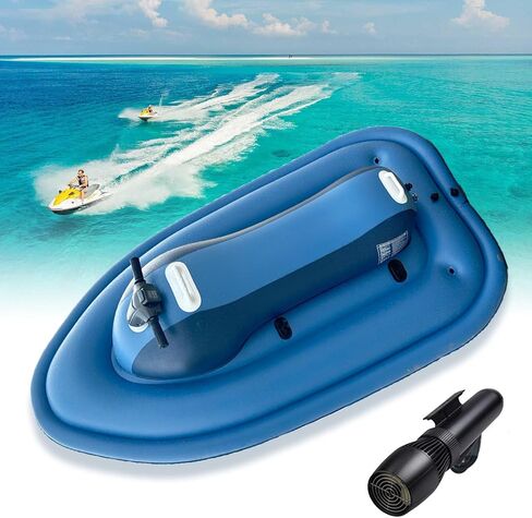 Electric Jet Boat with Dual Safety Fins & Optional Scooter - 3-7Km/h Speed, 130Min Runtime, 3.5H Quick Charge, 40M Depth Rating for Snorkeling (Onlyboat) in Saudi Arabia
