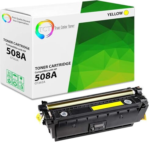 خرطوشة TCT 508A الحبر 4 حزمة - بديل متوافق مع HP 508A CF360A CF361A CF362A CF363A يعمل مع طابعات HP LaserJet Enterprise M552 M553 M577 (Black Cyan Magenta Yellow) in Kuwait