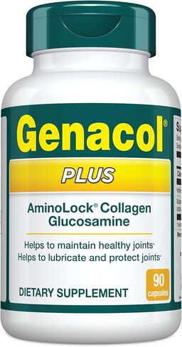 Genacol Glucosamine & Collagen Joint Supplement Glucosamina Colageno Hidrolizado Capsules | Lubricates Joints, Reduces Joint Discomfort, Maintains Optimum Joint Health Plus 90 Capsules in Kuwait