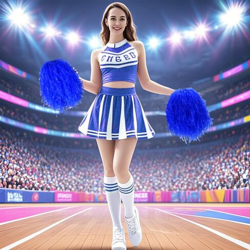 Pom Poms Cheerleading, Plastic Pompoms Cheerleader Accessories for Girls, Basketball Football Team Cheerleading Dance, Spirit Sticks and Cheerleading Performance Essentials 40 Grams Weight Each in Saudi Arabia