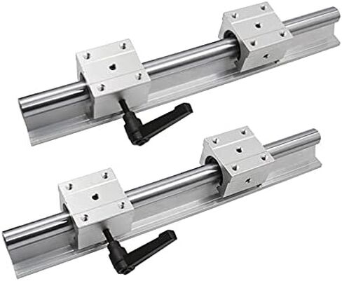 الدليل الخطي المهني السكك الحديدية 2PCS SBR16/SBR12/SBR20+4PCS SBR16UU/SBR12UU/SBR20UU المحمل الخطي Blo16UU (SBR20،700MM) in Kuwait