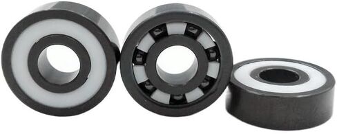 CURAMIC CURAMIC 608 Bearing ZRO2/SI3N4 CERAMIC INLINE SPEED SKATES BEADES 7 Beads 608RS Fast Bering (16 PCS White Ceramic) in Kuwait
