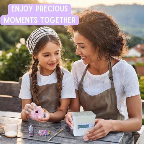 DIY Macaron Soap Making Craft Kit for Kids, Teens, and Adults - Fun, Easy, Creative - Large Soap Macarons - Perfect Birthday & Holiday Gift - Unique, Mess-Free, All-In-One Kit (Macaron) in Saudi Arabia