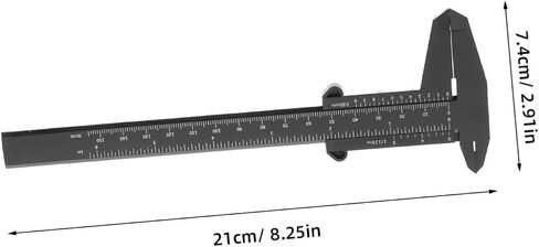 PRETYZOOM 4pcs Portable Plastic Caliper High Precision Measuring Calipers for Jewelry Making Woodworking Lab Black in Saudi Arabia