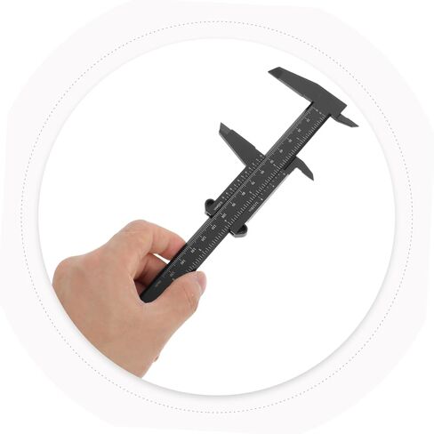 PRETYZOOM 4pcs Portable Plastic Caliper High Precision Measuring Calipers for Jewelry Making Woodworking Lab Black in Saudi Arabia