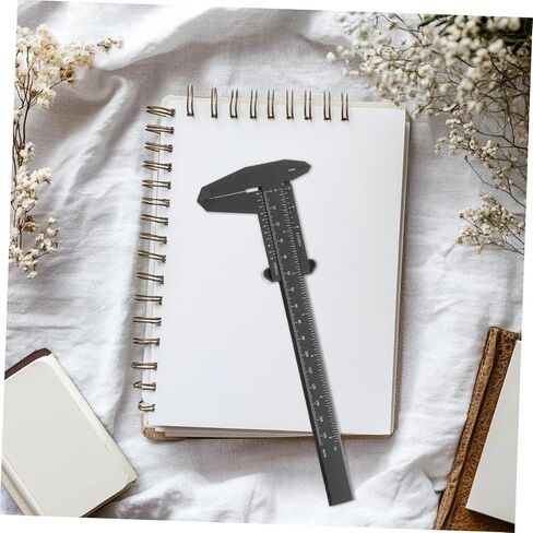 PRETYZOOM 4pcs Portable Plastic Caliper High Precision Measuring Calipers for Jewelry Making Woodworking Lab Black in Saudi Arabia