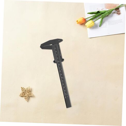PRETYZOOM 4pcs Portable Plastic Caliper High Precision Measuring Calipers for Jewelry Making Woodworking Lab Black in Saudi Arabia