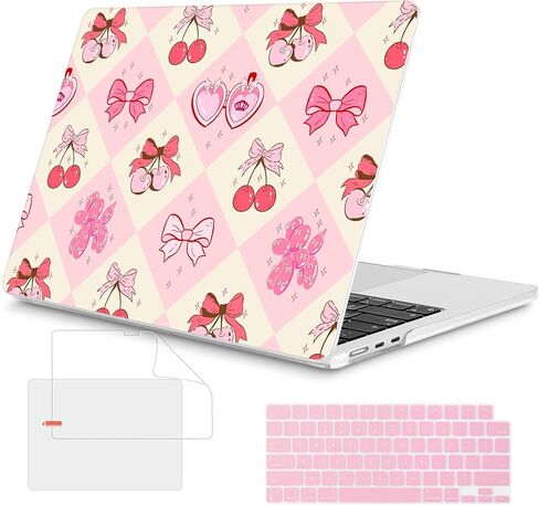 Mektron متوافق مع M4 MacBook Air 15 بوصة Case 2025 A3241 2024 2023 M3 A3114 A2941 M2 شبكية شبكية شبكية سائل معرف اللمس ، الحالة الصلبة البلاستيكية وحامي الشاشة - الأزهار C337 in Kuwait