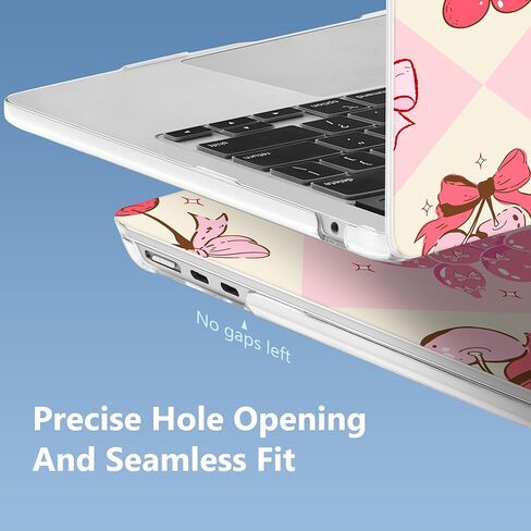 Mektron متوافق مع M4 MacBook Air 15 بوصة Case 2025 A3241 2024 2023 M3 A3114 A2941 M2 شبكية شبكية شبكية سائل معرف اللمس ، الحالة الصلبة البلاستيكية وحامي الشاشة - الأزهار C337 in Kuwait