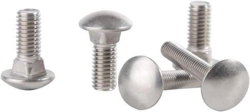 الجمالون من الفولاذ المقاوم للصدأ جولة رأس مربع مربع عربة المسمار المسمار الترباس (20pcs M8،75mm) in Saudi Arabia