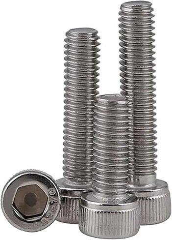 Socket Cap Screws Hex Head Left Thread A2 Stainless Allen Bolts M4 M5 M6 M8 M10 M12(10pcs,M12x50) in Saudi Arabia