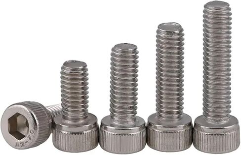 Socket Cap Screws Hex Head Left Thread A2 Stainless Allen Bolts M4 M5 M6 M8 M10 M12(10pcs,M12x50) in Saudi Arabia